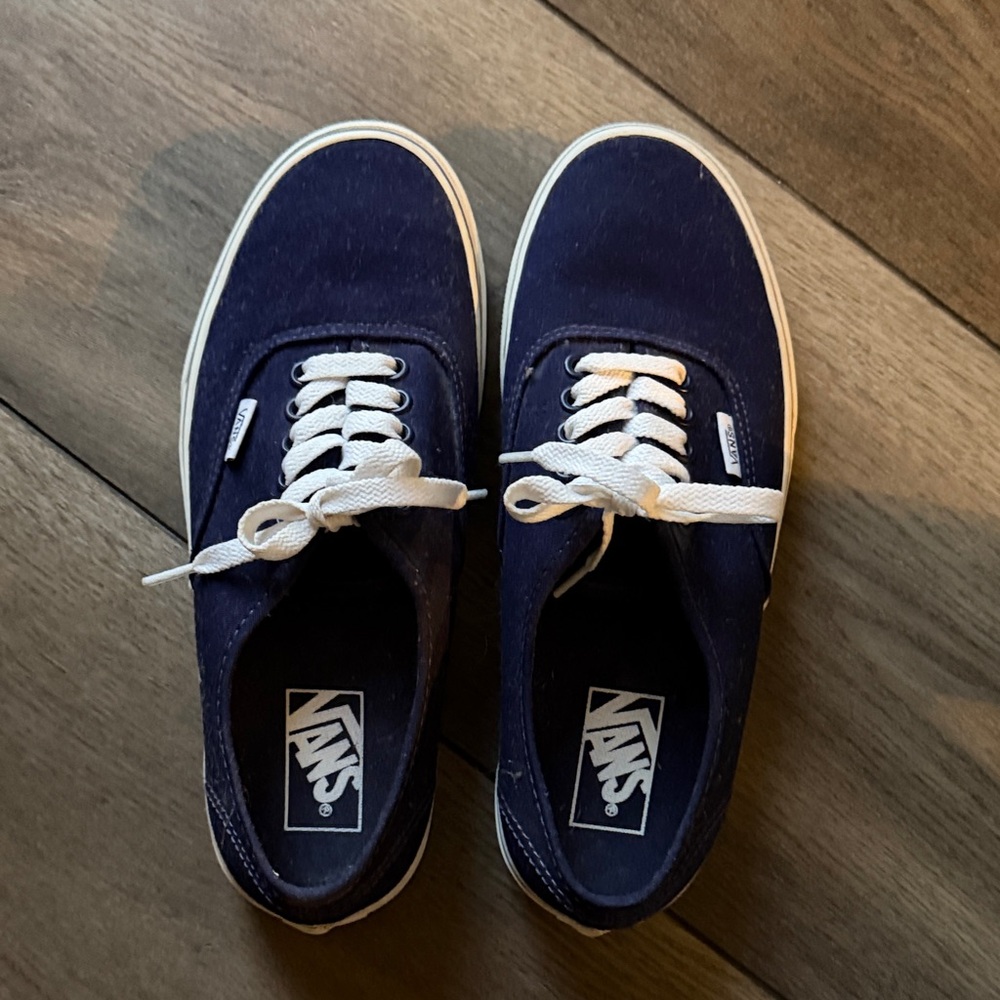Vans Men's or Women’s Dark Blue Canvas Sneakers